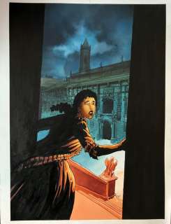 Reculé, Henri | Reculé, Henri - Dessin original couleur - Couverture - Le Crépuscule des Anges T1 - Poppéa - (1998) | Catawiki