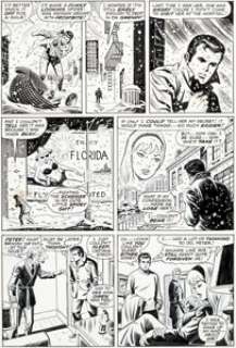 John Romita, John Buscema, and Jim Mooney Amazing Spider-Man #84 Story Page 6 Original Art Panel Page (Marvel Comi... | Heritage