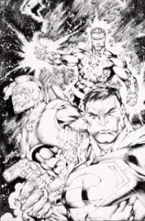 Ed Benes and Rob Hunter - Strange Adventures #1 Variant Cover Original Art (DC, 2009).