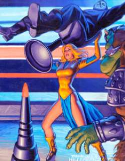 Greg and Tim Hildebrandt Star Wars: Shadows of the Empire Trading Card #30 Guri Painting Ori... | Heritage