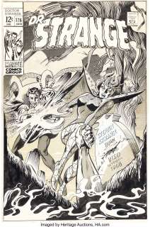 Gene Colan and Tom Palmer - Doctor Strange #176 Cover Original Art (Marvel, 1969).