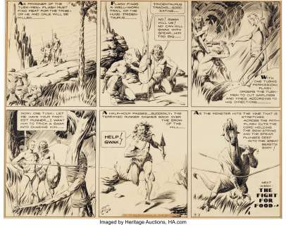 Raymond, Alex | Alex Raymond Flash Gordon Sunday Comic Strip Original Art dated 3-7-1937 (King Features Syndicate, 1937).... | Heritage
