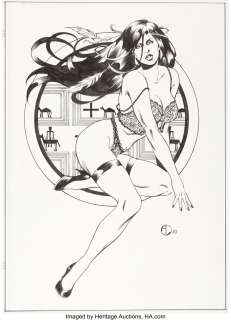 Lopresti, Aaron - Aaron Lopresti - Rainmaker Trading Card Illustration Original Art (1997)....