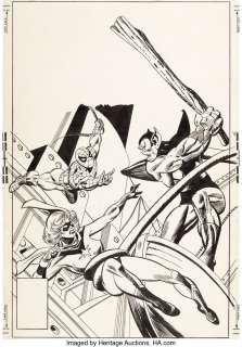 Kane, Gil - Gil Kane and Mike Esposito Marvel Team-Up #62 Cover Original Art (Marvel, 1977)....