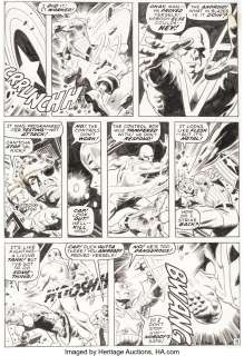 Colan, Gene | Gene Colan and Wally Wood Captain America #127 Story Page 19 Original Art (Marvel, 1970).... | Heritage