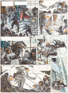 European superhero comic artist - Juan Giménez Metabarons #1 Painted Story Page 36 Original Art (Les Humanoïdes Associés, 1992)....