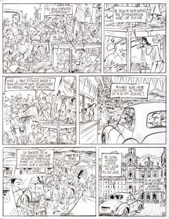 Pétillon - Jack Palmer, planche n°33 Ã  l‘encre de Chine de …