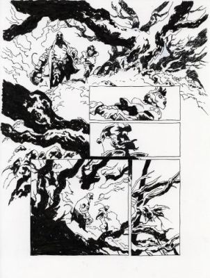Cyrille Pomès | Hellboy, nothing but blood, issue 1 planche 9 | Galerie 9ème Art