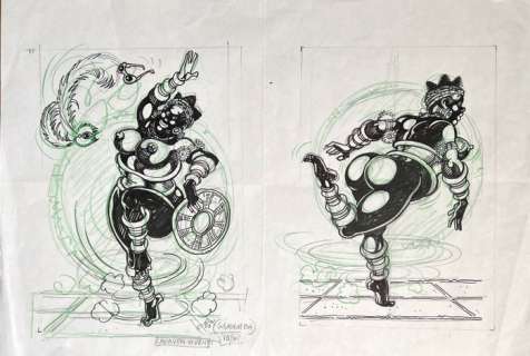 Magnus | Magnus, Néron n. 10 - Studio originale "Cadaveri viventi" - Page volante - (1991) | Catawiki