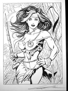 Giuseppe Candita | Rogue - illustrazione originale G.Candita "Savage Rogue" - Page volante - Exemplaire unique | Catawiki