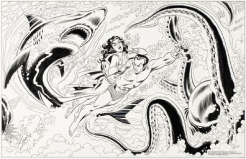 Marvel Artist | Marvel Artist - Namor, the Sub-Mariner Illustration Original Art (Marvel, 1981).... | Heritage