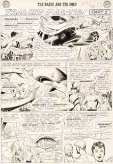 Purcell, Howard - Howard Purcell Brave and the Bold #51 Story Page 11 Aquaman and Aqualad Original Art (DC, 1963)....