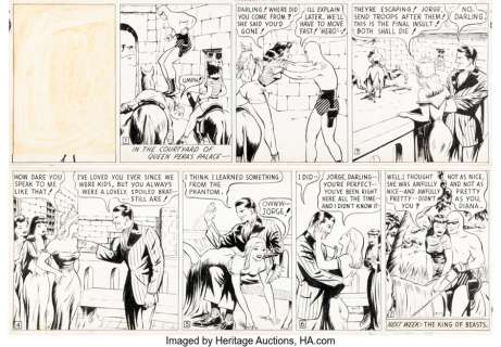 Moore, Ray | Ray Moore The Phantom Sunday Comic Strip Original Art dated 3-17-1946 (King Features Syndicate, 1946).... | Heritage