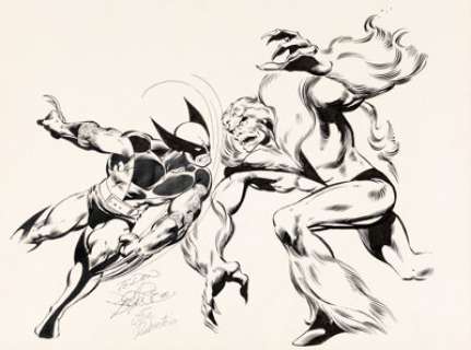 Byrne, John - John Byrne and Joe Rubinstein - Wolverine vs. Sabretooth Specialty Illustration Original Art (1980)....