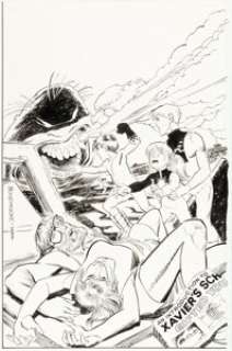 Bogdanove, Jon - Jon Bogdanove and Hilary Barta Power Pack #43 Cover Original Art (Marvel, 1989)....