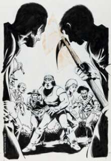 Kieth, Sam - Sam Kieth and Tom Poston Robotech: The New Generation #7 Cover Original Art (Comico, 1986)....