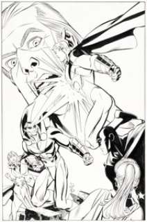 Sprouse, Chris - Chris Sprouse and Al Gordon Supreme #52 Cover Original Art (Awesome, 1997)....