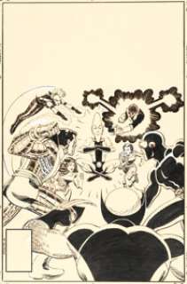 Romita Jr., John - John Romita Jr. X-Men Annual #7 Cover Original Art (Marvel, 1984)....