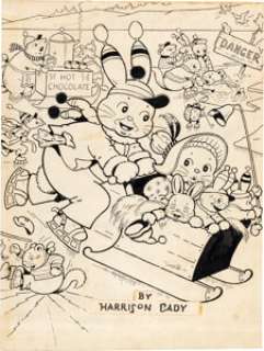 Cady, Harrison - Harrison Cady Peter Rabbit Comics #2 Cover Original Group of 3 (Avon, 1947).... (Total: 3 Original Art)