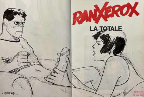 Tanino Liberatore | Ranx Xerox - Desin original - "Ranx with Girl" - Exemplaire unique - (1993) | Catawiki