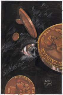 Eddie Campbell and April Post - From Hell #4 Cover Painting Original Art (Mad Love Publishing, 1994)....