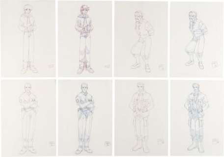 Nao Tajima | Exodus Guilty Dreamcast Video Game Original Art Group of 12 Character Designs (Abel, 2001). | Heritage