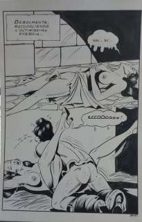 Dino Leonetti/Mario Janni | Maghella n. 83 - Tavola originale - "Godi Popolo" - Page volante - Exemplaire unique - (1977) | Catawiki