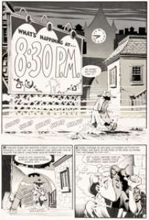 Howard Nostrand Witches Tales #25 Complete 5-Page Story Original Art (Harvey, 1954). (Total: 5 Original Art)