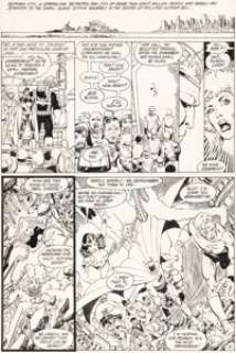 George Pérez and Romeo Tanghal The New Teen Titans #37 Story Page 21 Original Art (DC, 1983).