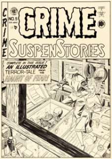 Johnny Craig Crime SuspenStories #9 Cover Original Art (EC, 1952). | Heritage