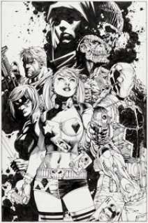 Jim Lee and Scott Williams Suicide Squad #8 Cover Original Art (DC, 2017). | Heritage
