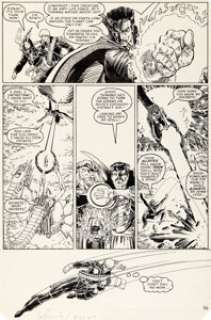 Arthur Adams and Whilce Portacio Longshot #6 Doctor Strange Story Page 36 Original Art (Marvel, 1986).