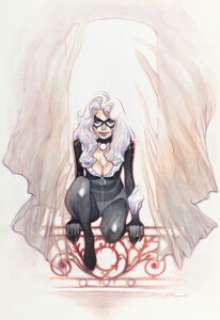 Olivier Coipel Black Cat #2 Variant Cover Original Art (Marvel, 2021).