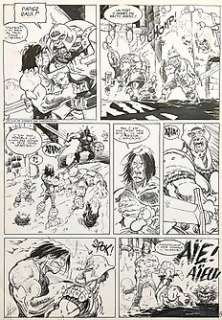 Herenguell, Eric | Eric Herenguel - Krän #5, p10 - Herenguell - Krän page - l’invasion des envahisseurs/De aanval van de indringers - (2002) | Catawiki