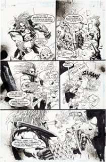 Keith Giffen and Simon Bisley Lobo‘s Back #1 Story Page 2 Original Art (DC, 1992).