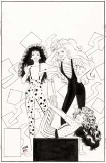 June Brigman and Roy Richardson Barbie Fashion #5 Cover Original Art (Marvel, 1991).