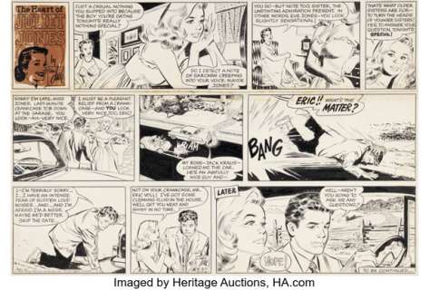 Stan Drake The Heart of Juliet Jones Sunday Comic Strip Original Art dated 8-30-59 (King Features Syndicate, 1959).