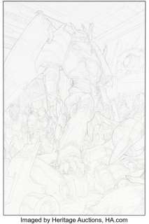 Agustin Padilla Transformers Prime: Rage of the Dinobots #1 Splash Page 22 Original Art (IDW, 2012).