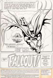 Irv Novick and Frank McLaughlin Batman #332 Splash Page 1 Original Art (DC, 1981).