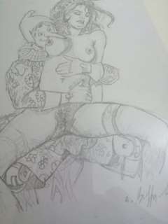 Alessandro Biffignandi | Pinocchio - Pinocchio e la Fata Turchina, studio originale a matita, firmato - Page volante - Exemplaire unique | Catawiki