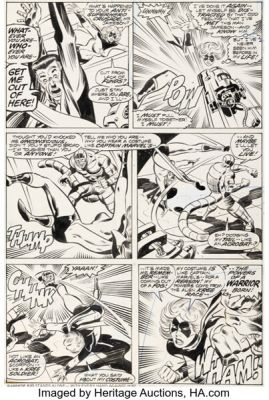 John Buscema and Joe Sinnott Ms. Marvel #1 Scorpion Story Page 24 Original Art (Marvel, 1977). | Heritage