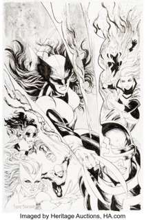 Tyler Kirkham X-Men #1 Variant Cover Original Art (Marvel, 2021).