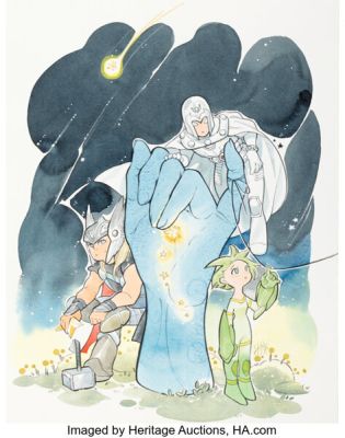 Peach Momoko A.X.E.: Judgment Day #5 Variant Cover Original Art (Marvel, 2022) (Total: 2 Items) | Heritage