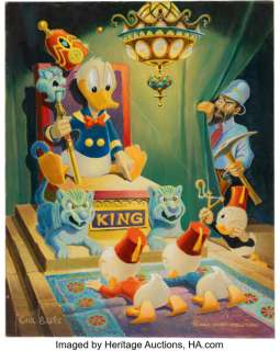 Carl Barks Ancient Persia Donald Duck Painting CB-OIL 6 Original Art (1971). | Heritage