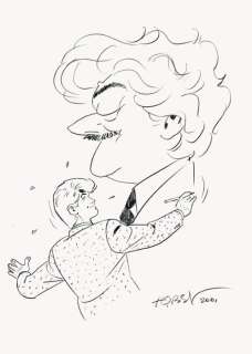 Tibet (Gilbert Gascard) | Tibet - Dessin orignal - Ric Hochet caricaturant A-P Dûchateau - La Tibetière - (2001/2010) | Catawiki