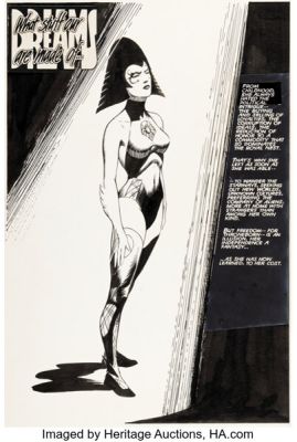 John Bolton Classic X-Men #14 Lilandra Splash Page 1 Original Art (Marvel, 1987).