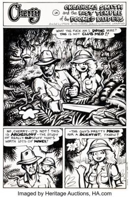 Larry Welz Cherry #3 Story Pages 1-3 Original Art (Last Gasp, 1986). (Total: 3 Original Art)