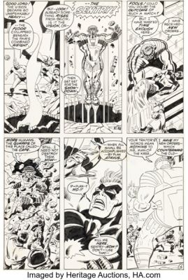 Sal Buscema The Avengers #90 Story Page 5 Original Art (Marvel, 1971). | Heritage