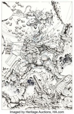 Stephen Platt Prophet Promotional Illustration Original Art (Image, 1994). | Heritage