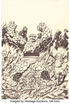 John Byrne The Thing #1 Cover Original Art (Marvel, 1983). | Heritage
